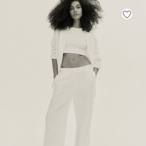 H&M Linen Blend Pull-on Pants